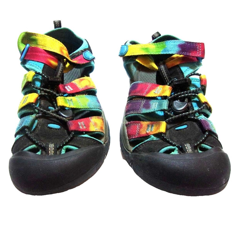 Keen Big Kids Size 5  Rainbow Washable Sandals Fabric Rubber Unisex